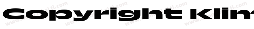 Copyright Klim Type字体转换